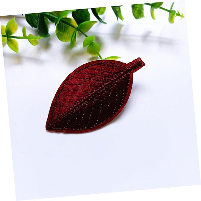 12Pcs Green Leaves Embroidered Patches For Dresses Skirts Vests Hats Sewing - Image 5